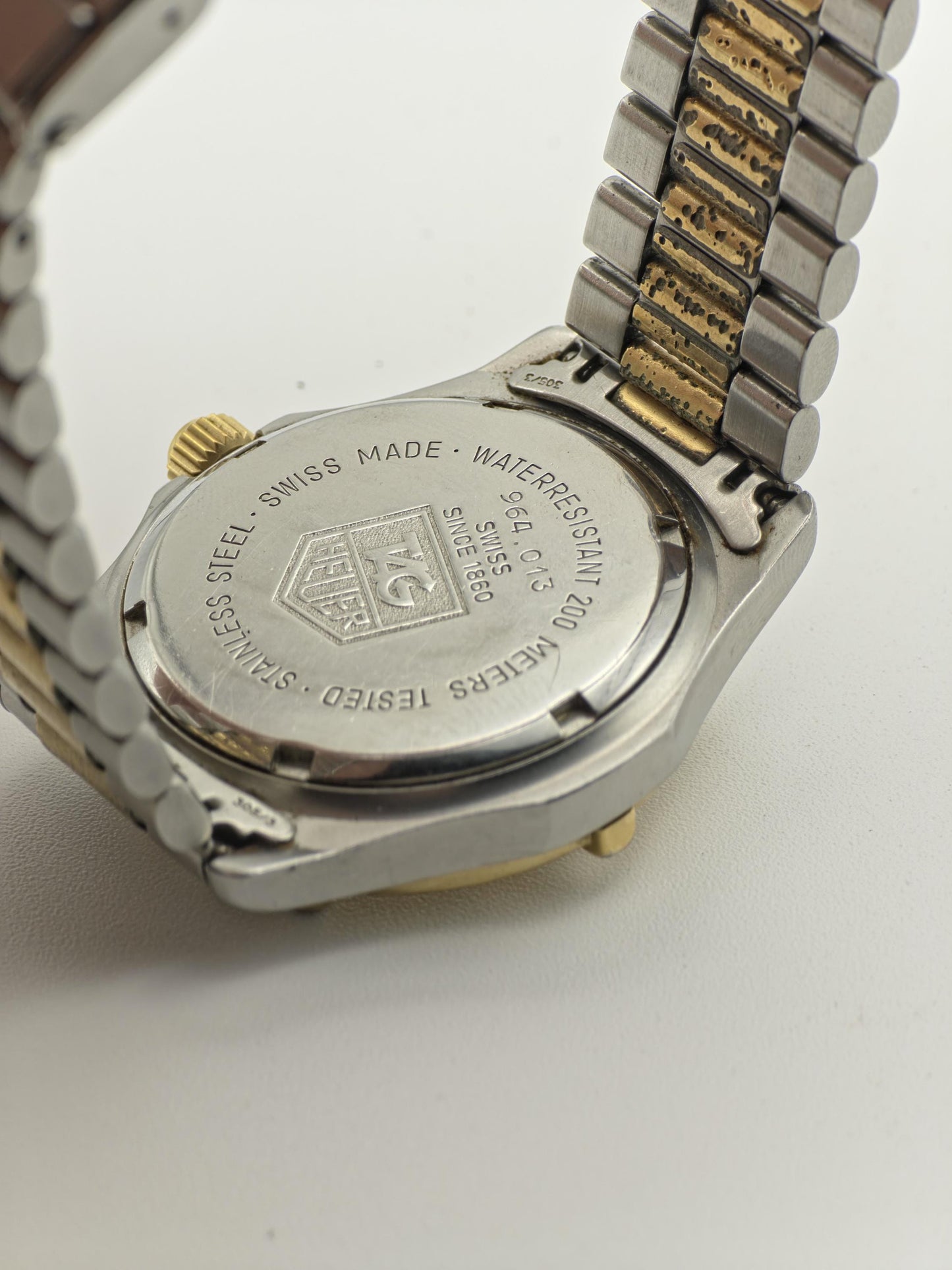 Vintage TAG Heuer 2000 Professional 200M Unisex Quartz Two-Tone Diver Watch Swiss - 387