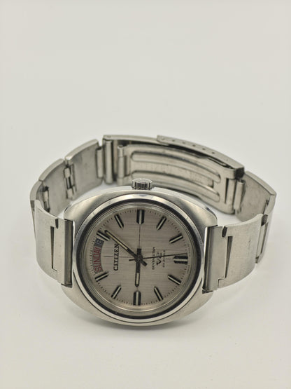Vintage Citizen Seven Star V2 23 Jewels Automatic Silver Dial Men's Watch - 390
