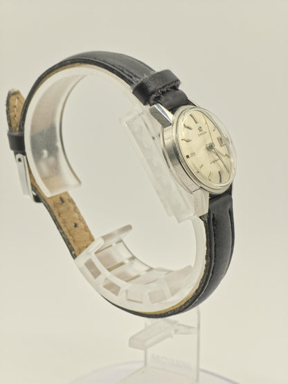 Vintage Omega Seamaster Ladymatic Automatic Date Silver Dial Women's Watch Swiss - 393