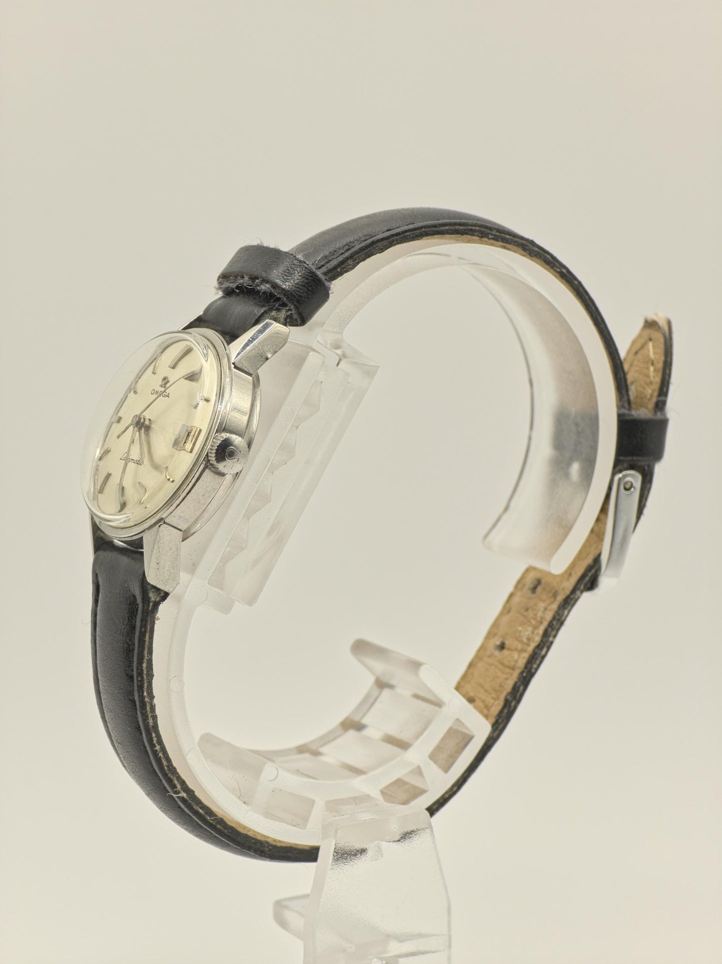 Vintage Omega Seamaster Ladymatic Automatic Date Silver Dial Women's Watch Swiss - 393