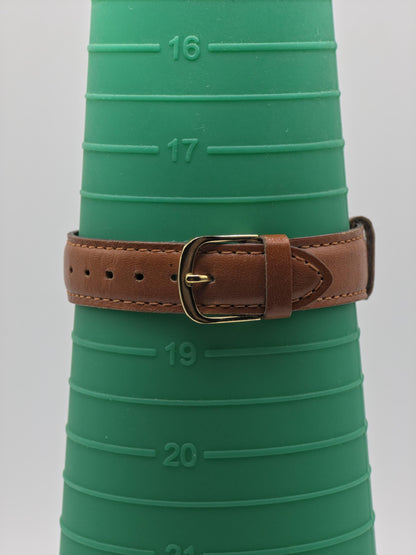 Vintage Seiko Lucent Quartz Two-Tone Brown Leather Men's Watch 1995 Award - 396