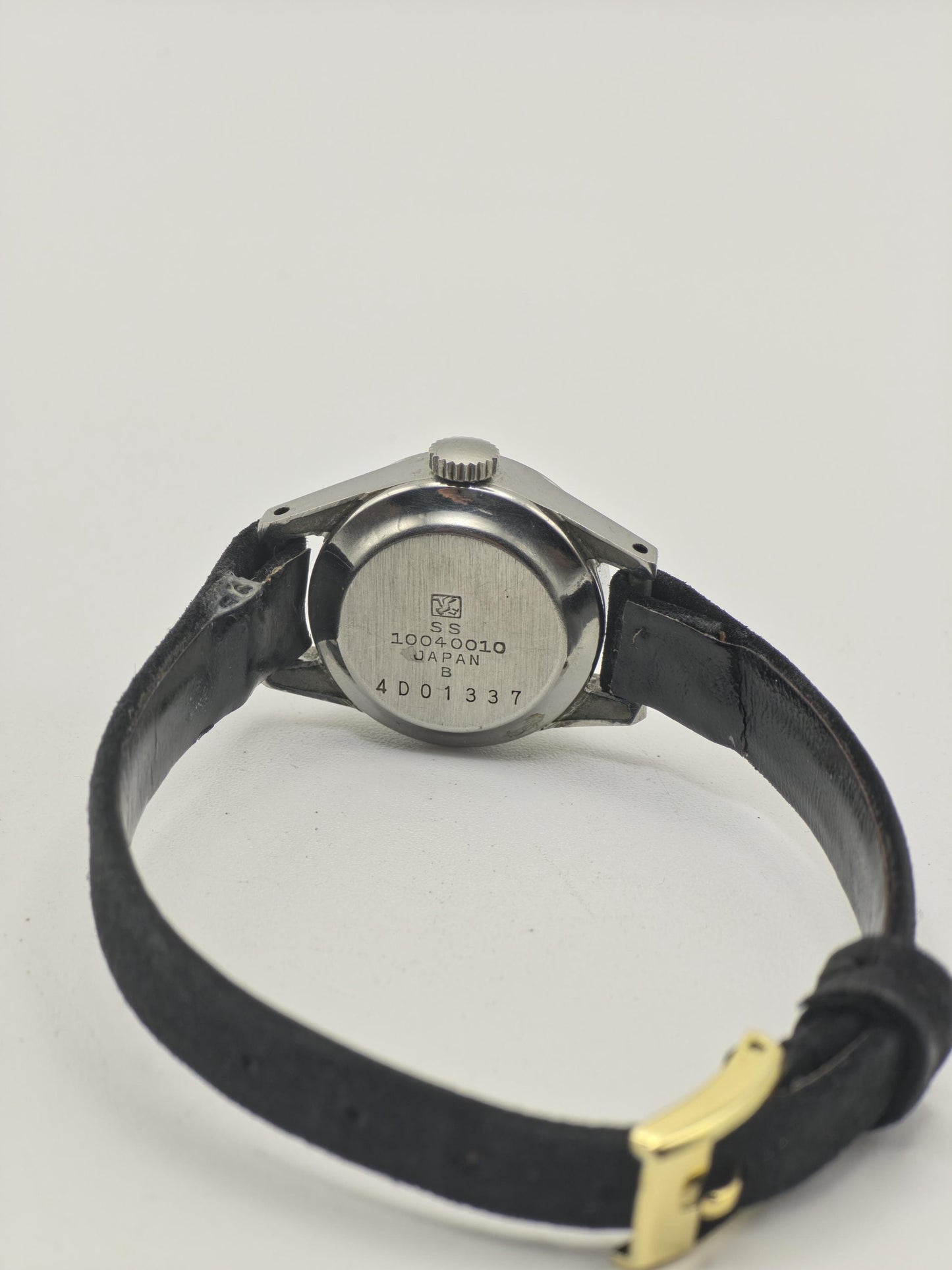 Vintage Seiko Angel Diashock 21 Jewels Hand-Winding Women's Watch Silver Dial - 402
