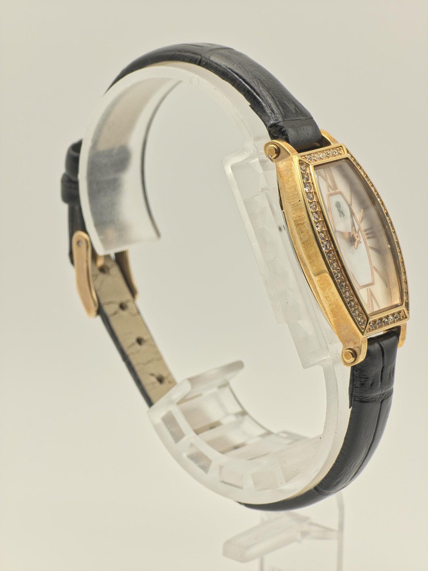 Vintage Roberta di Camerino Women's Quartz Gold Tone Crystal Accent Dress Watch - 406