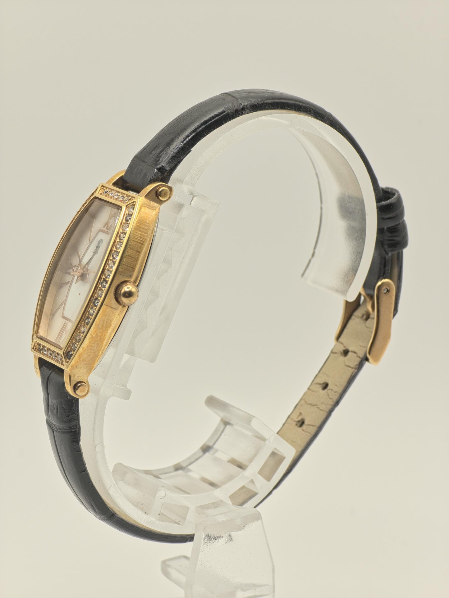 Vintage Roberta di Camerino Women's Quartz Gold Tone Crystal Accent Dress Watch - 406