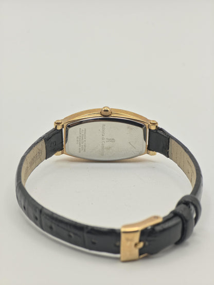 Vintage Roberta di Camerino Women's Quartz Gold Tone Crystal Accent Dress Watch - 406