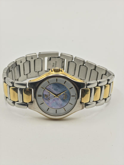 Vintage Cyma Sealord Men's/Unisex Quartz Two-Tone Blue Dial Swiss Watch - 413