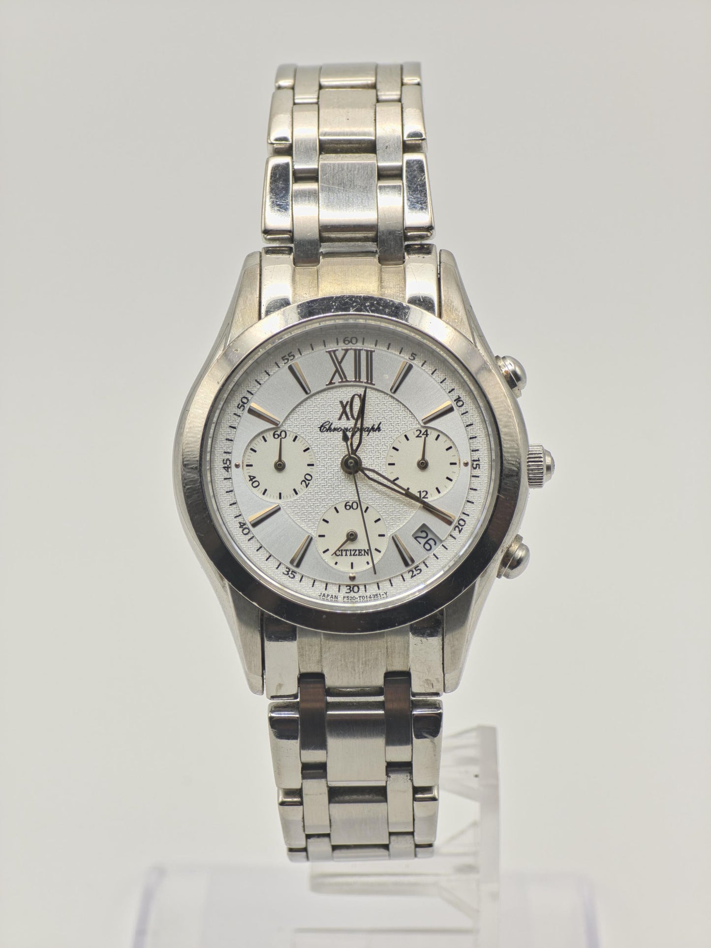 Vintage Citizen xC H. Tamaki Limited Edition Salmon Dial Chronograph Men's Watch - 416