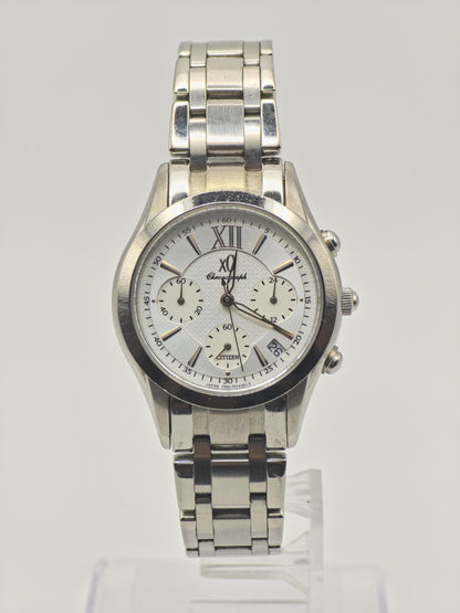 Vintage Citizen xC H. Tamaki Limited Edition Salmon Dial Chronograph Men's Watch - 416