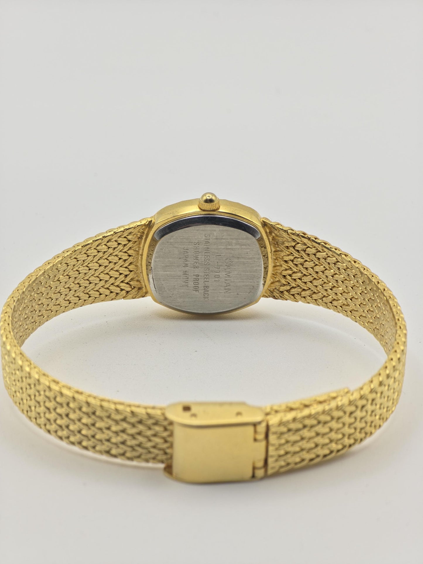 Vintage Pi Camian Women's Quartz Gold Tone Dress Watch - 417