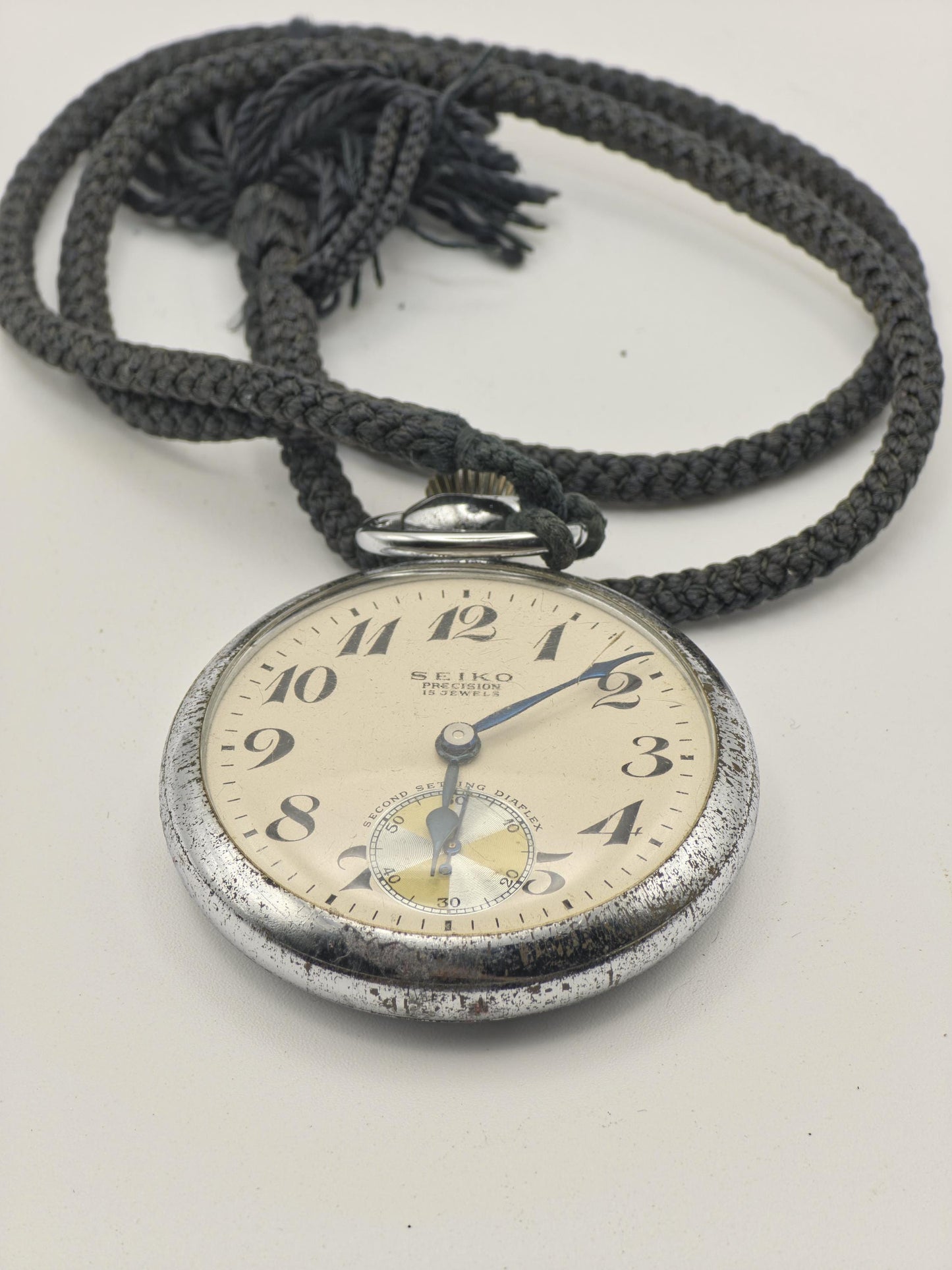Vintage Seiko Precision 15 Jewels Manual Wind Pocket Watch JP Comp. Commemorative - 422