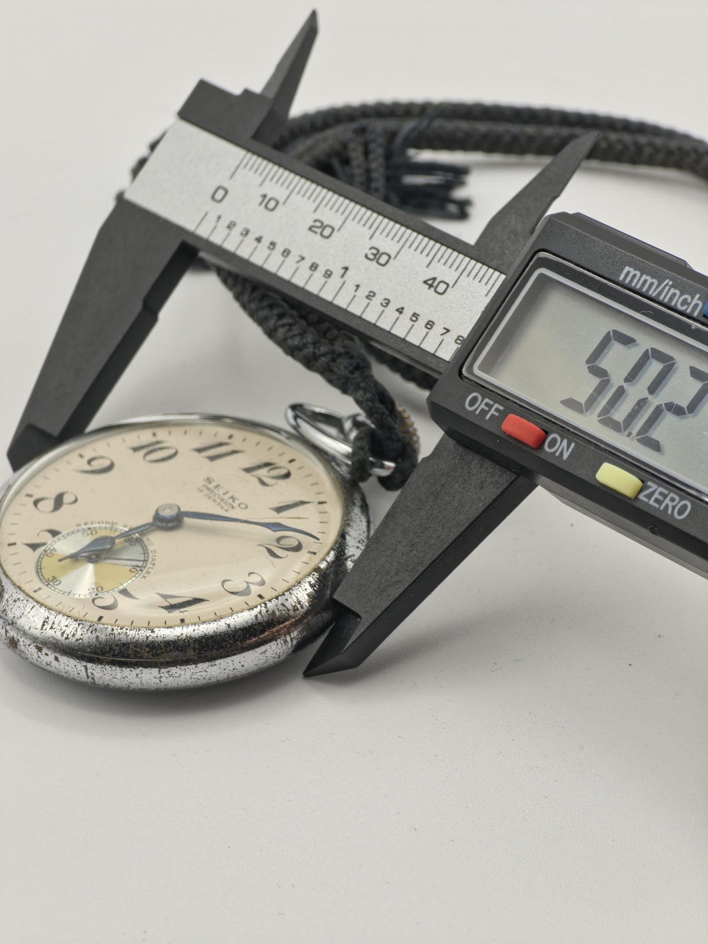 Vintage Seiko Precision 15 Jewels Manual Wind Pocket Watch JP Comp. Commemorative - 422