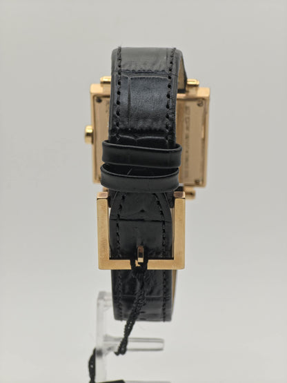 Vintage Fendi Orologi Unisex Quartz Watch Black Dial Gold Tone Case Date - 357