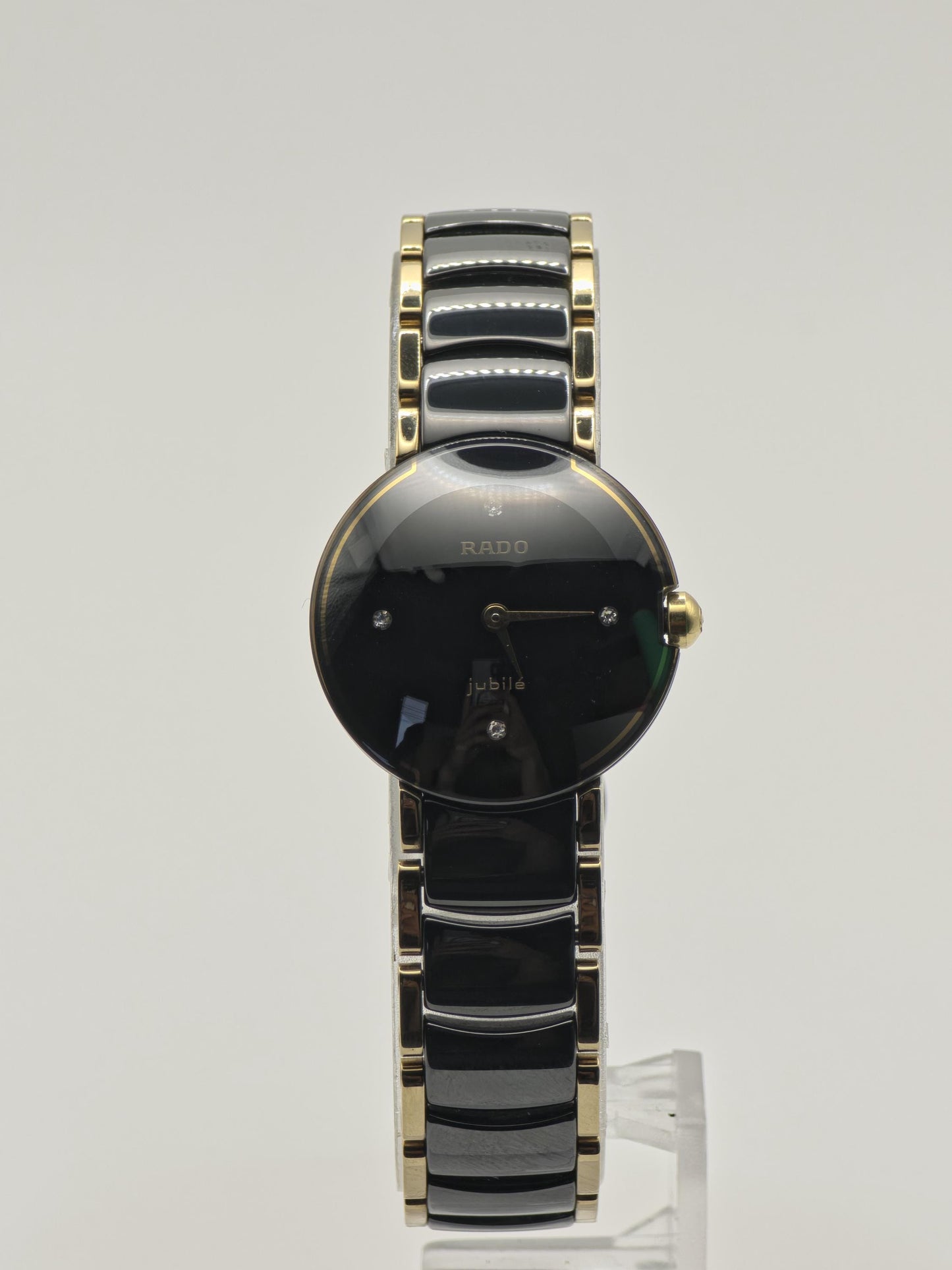 Vintage Rado Jubile Women's Black Dial Ceramic Quartz Dress Watch Swiss Made - 425