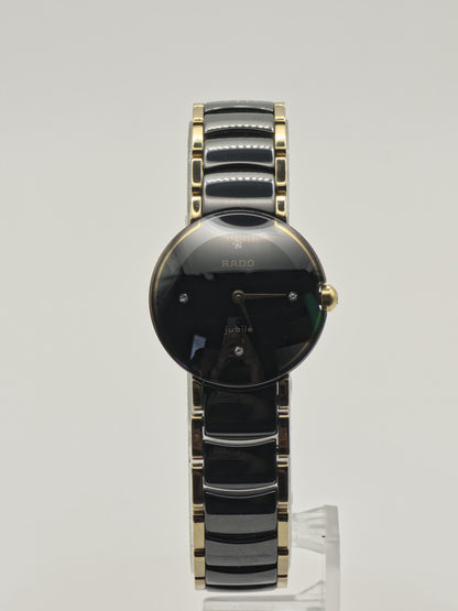 Vintage Rado Jubile Women's Black Dial Ceramic Quartz Dress Watch Swiss Made - 425