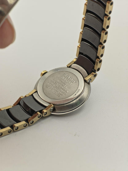Vintage Rado Jubile Women's Black Dial Ceramic Quartz Dress Watch Swiss Made - 425