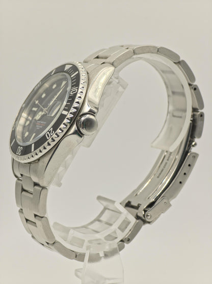 Vintage Elgin International Deep Sea 200M Automatic Men's Diver Watch Black Dial - 428
