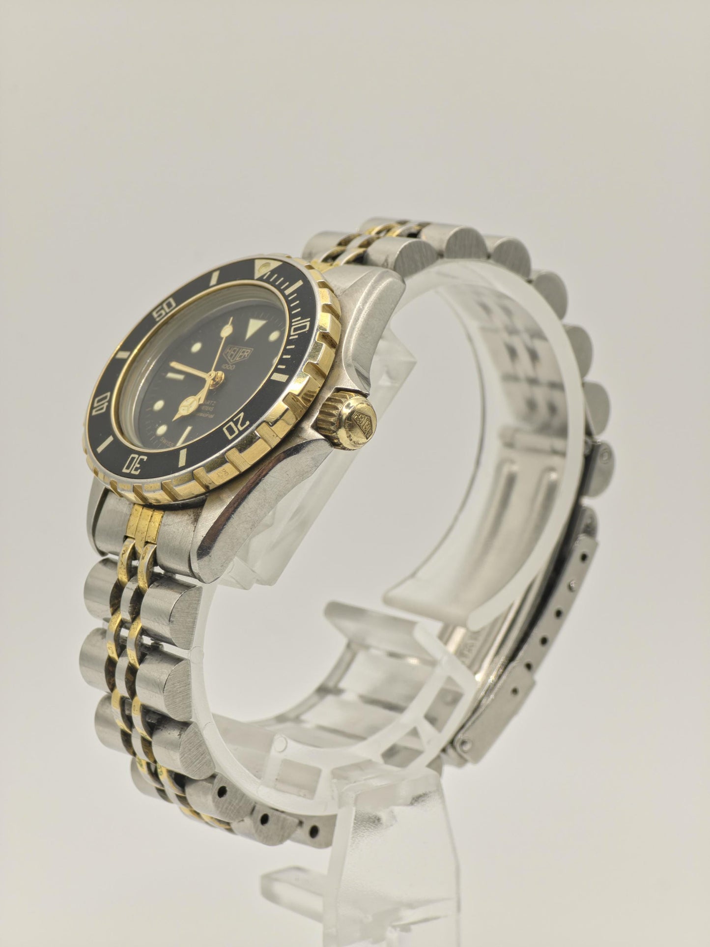 Vintage TAG Heuer 1000 Professional Women's Quartz Diver Watch Black Dial - 430