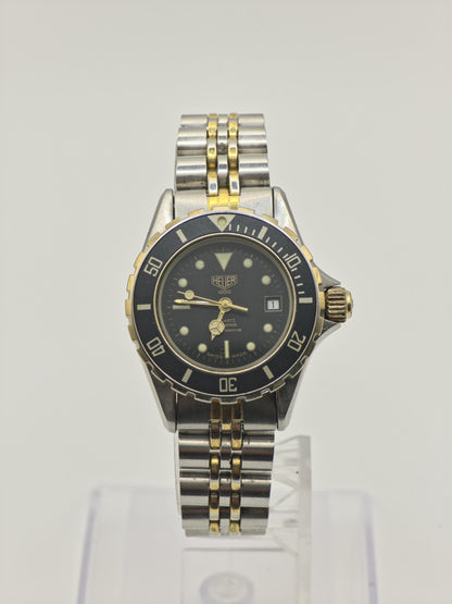 Vintage TAG Heuer 1000 Professional Women's Quartz Diver Watch Black Dial - 430