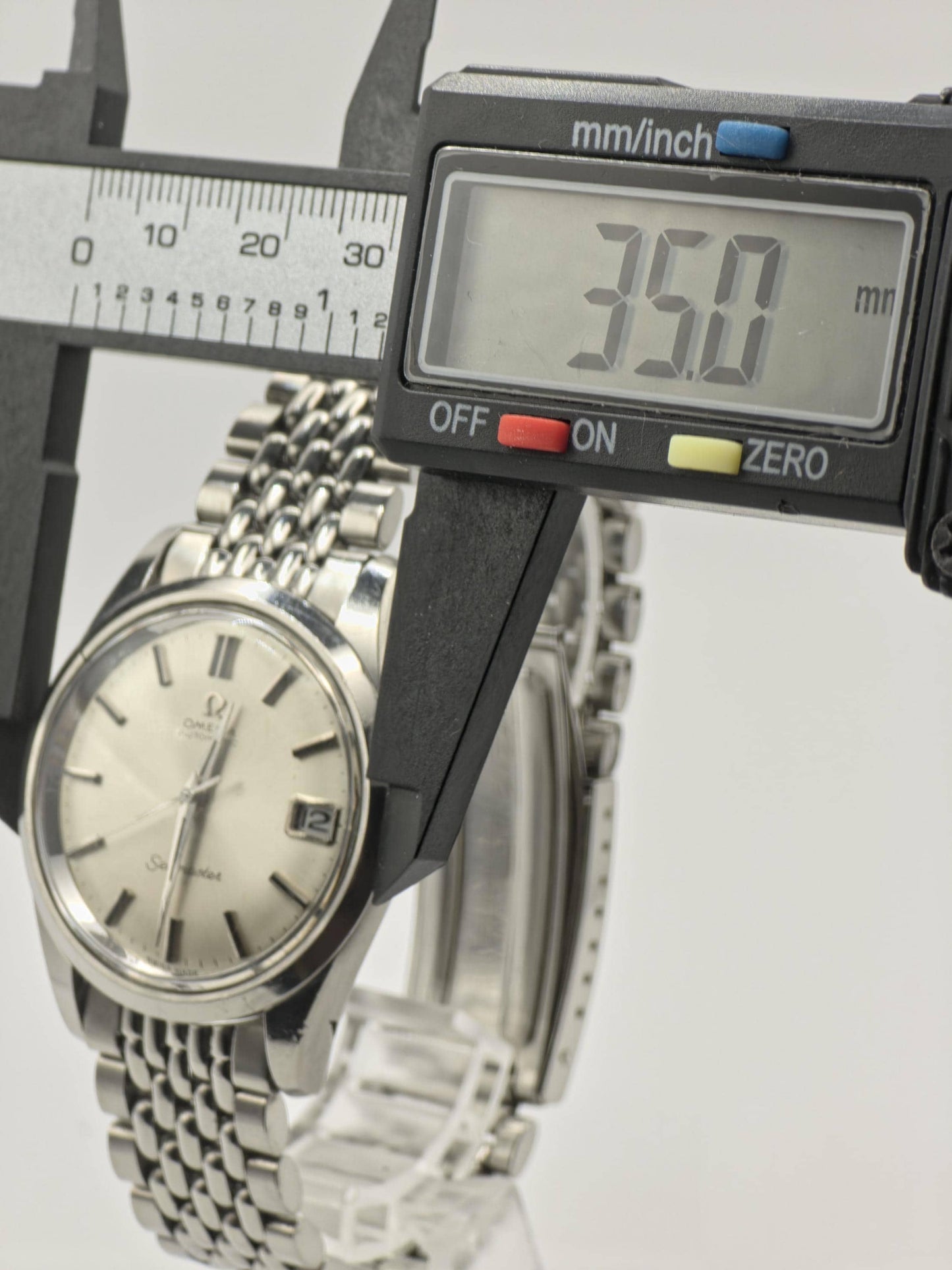 Vintage Omega Seamaster Automatic Men's Watch Silver Dial Date Stainless Steel - 361