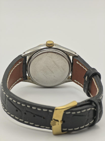Vintage Rolex Oysterdate Precision Men's Watch Silver Dial Date Manual Wind Swiss - 362