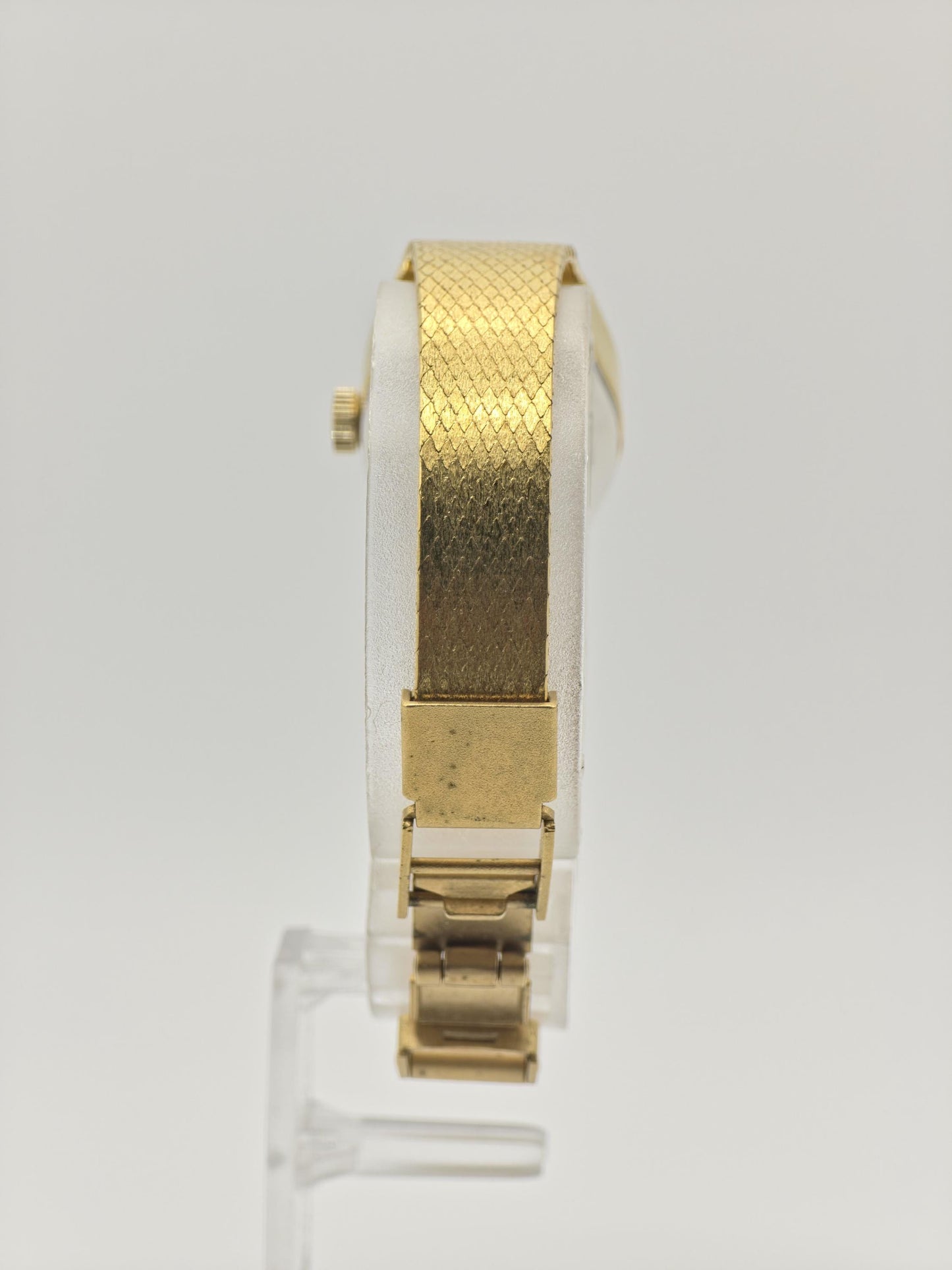 Vintage Orient Women's Watch Gold Tone Bracelet Champagne Dial Quartz Japan - 365