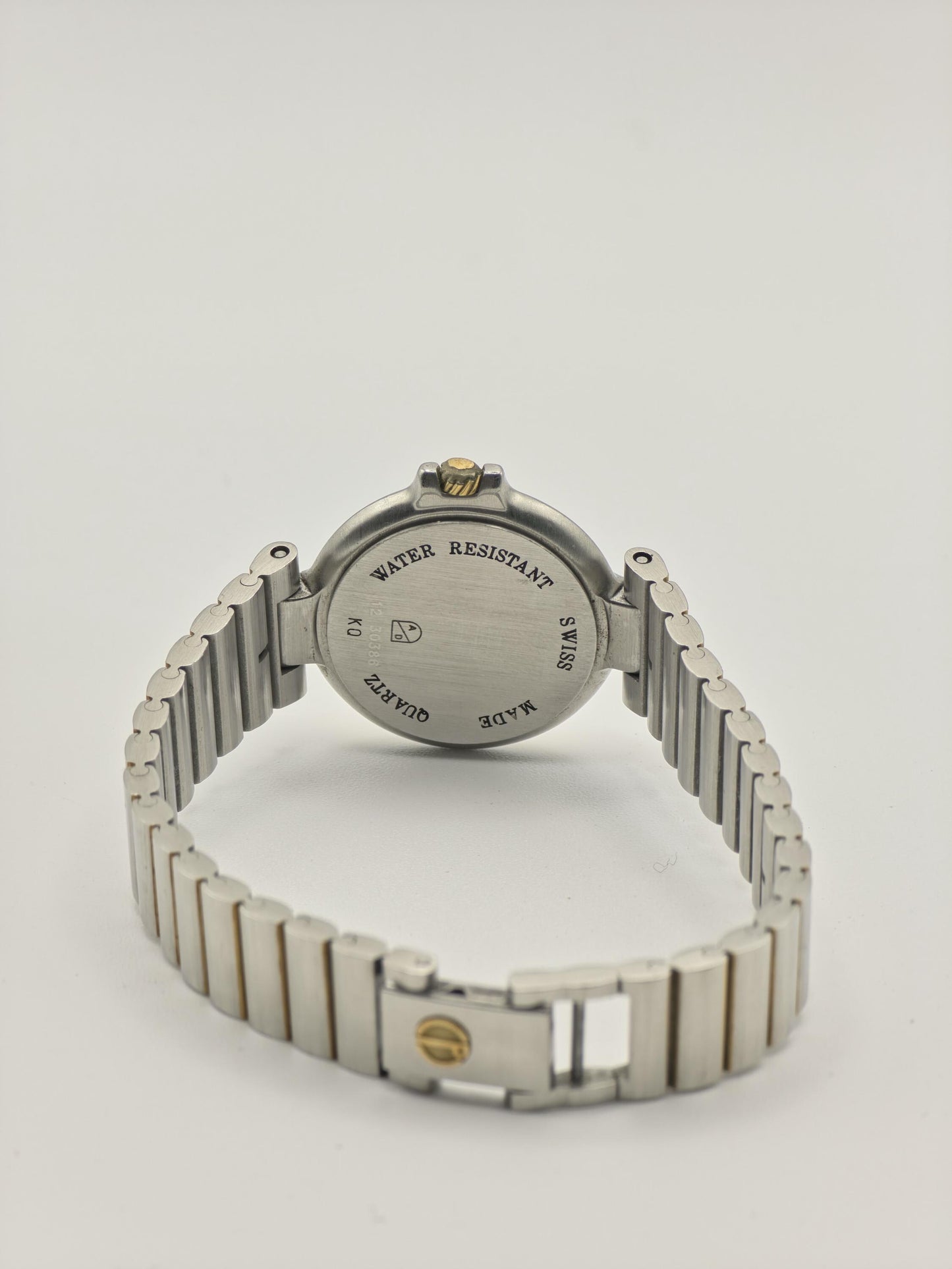Vintage Dunhill Women's Watch Two Tone Date Quartz Roman Dial Swiss Made - 366
