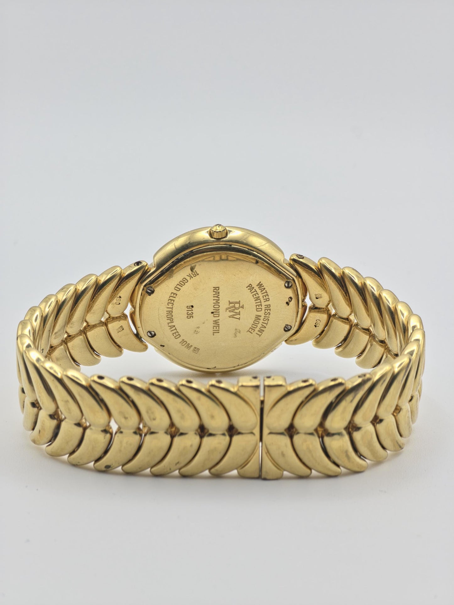Vintage Raymond Weil Genève Adagio Quartz Men's Watch Gold Tone Swiss Made Luxury - 371