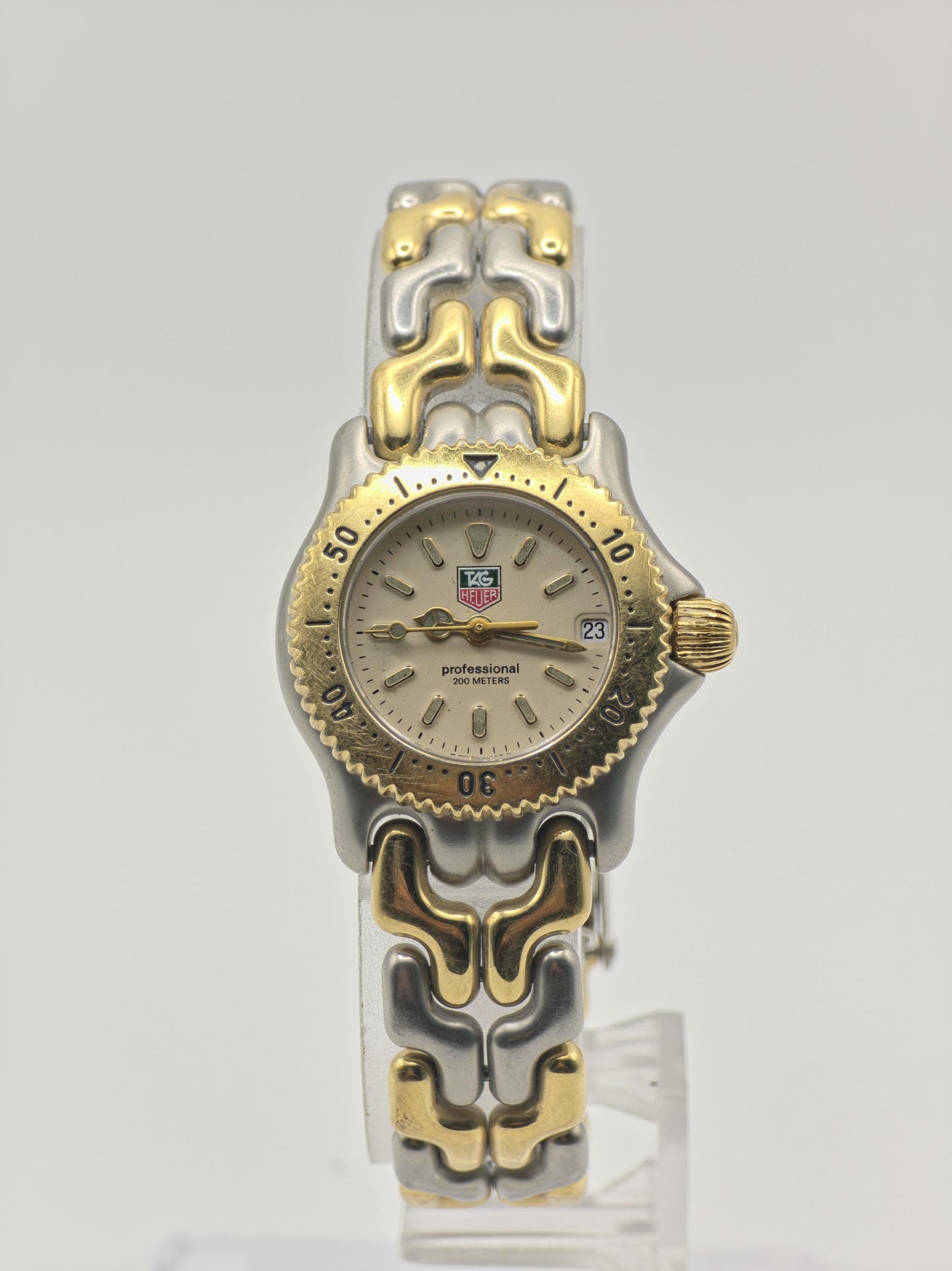 Vintage TAG Heuer Professional 200M Women's Quartz Watch Two Tone Diver Style - 375