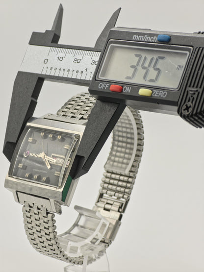 Vintage Rado Manhattan Men's Automatic Day Date Swiss Watch TV Case Bracelet - 379