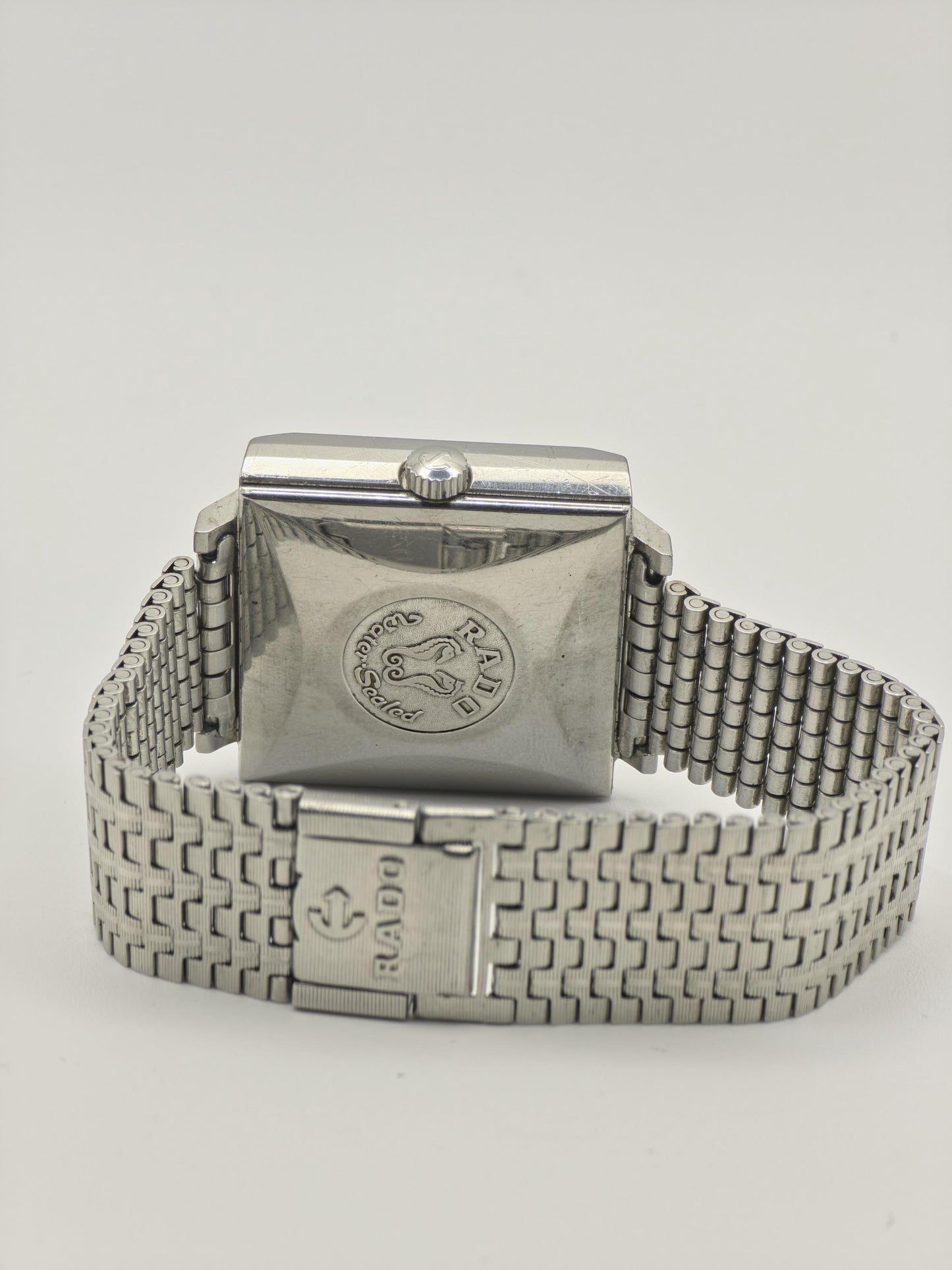 Vintage Rado Manhattan Men's Automatic Day Date Swiss Watch TV Case Bracelet - 379