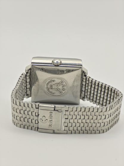 Vintage Rado Manhattan Men's Automatic Day Date Swiss Watch TV Case Bracelet - 379