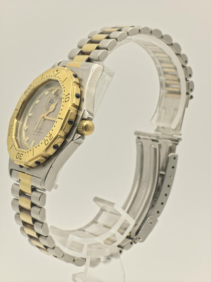 Vintage TAG Heuer 3000 Professional 200M Men's Quartz Two-Tone Diver Extra Link Included - 383