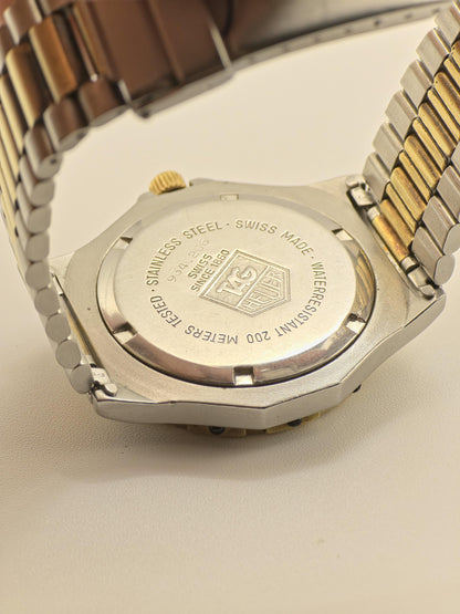 Vintage TAG Heuer 3000 Professional 200M Men's Quartz Two-Tone Diver Extra Link Included - 383