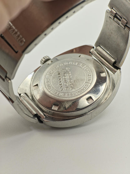 Vintage Citizen Seven Star V2 23 Jewels Automatic Silver Dial Men's Watch - 390