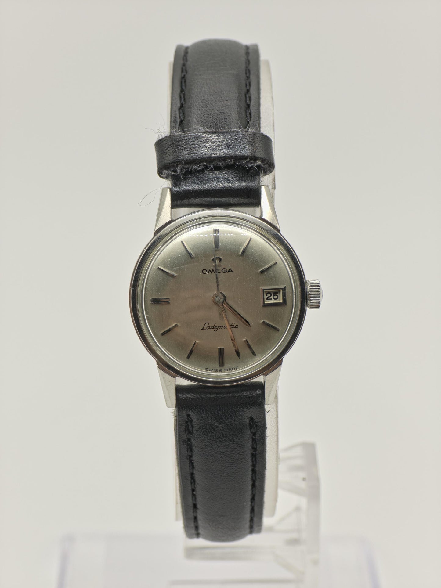 Vintage Omega Seamaster Ladymatic Automatic Date Silver Dial Women's Watch Swiss - 393