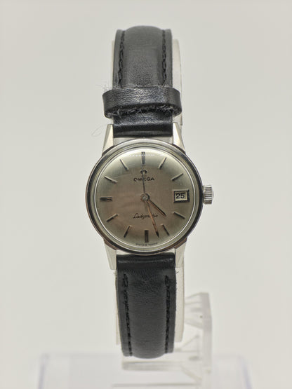 Vintage Omega Seamaster Ladymatic Automatic Date Silver Dial Women's Watch Swiss - 393