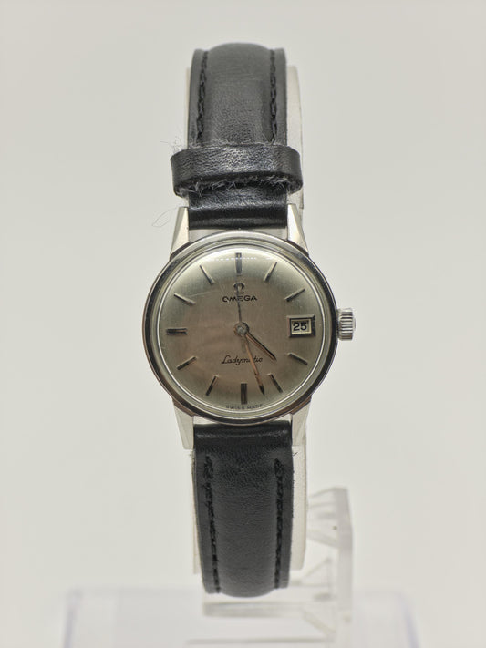 Vintage Omega Seamaster Ladymatic Automatic Date Silver Dial Women's Watch Swiss - 393