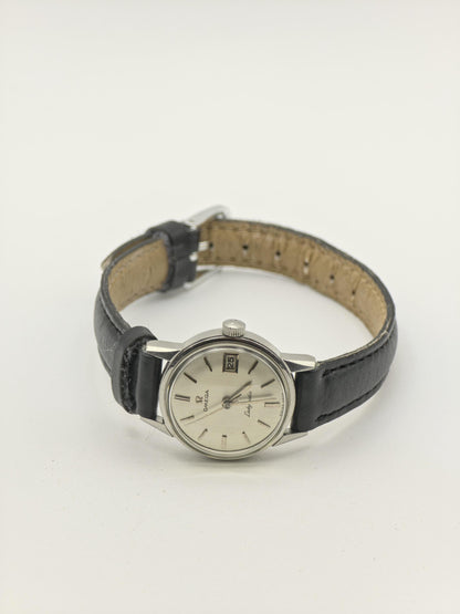 Vintage Omega Seamaster Ladymatic Automatic Date Silver Dial Women's Watch Swiss - 393