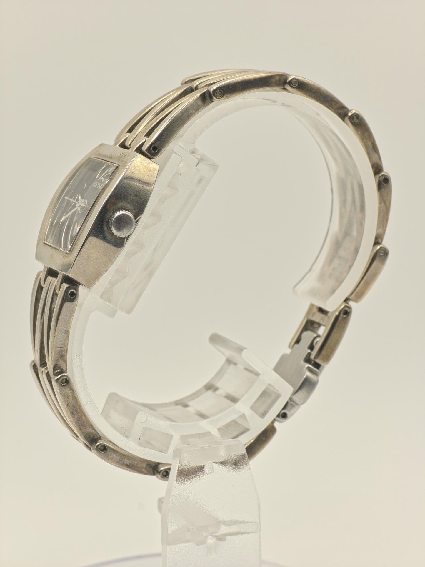 Vintage Seiko Quartz Silver Tone Bangle Women's Dress Watch Japan - 397