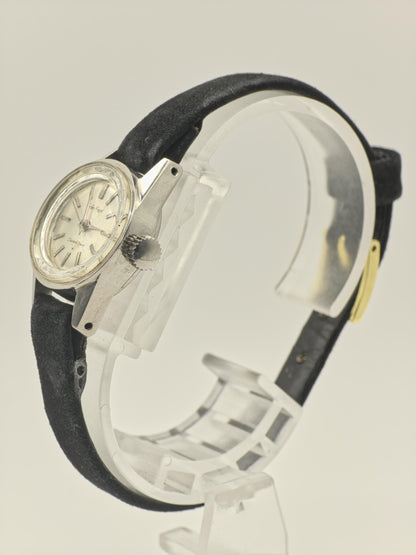 Vintage Seiko Angel Diashock 21 Jewels Hand-Winding Women's Watch Silver Dial - 402
