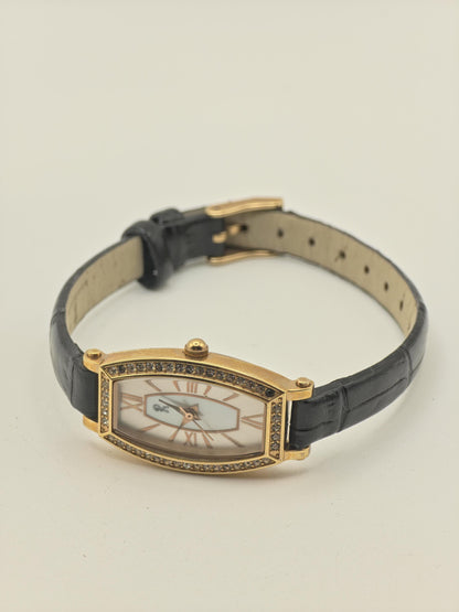 Vintage Roberta di Camerino Women's Quartz Gold Tone Crystal Accent Dress Watch - 406