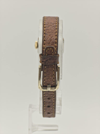 Vintage Seiko Merit Women's Manual Wind Gold Tone Rectangular Dress Watch - 407