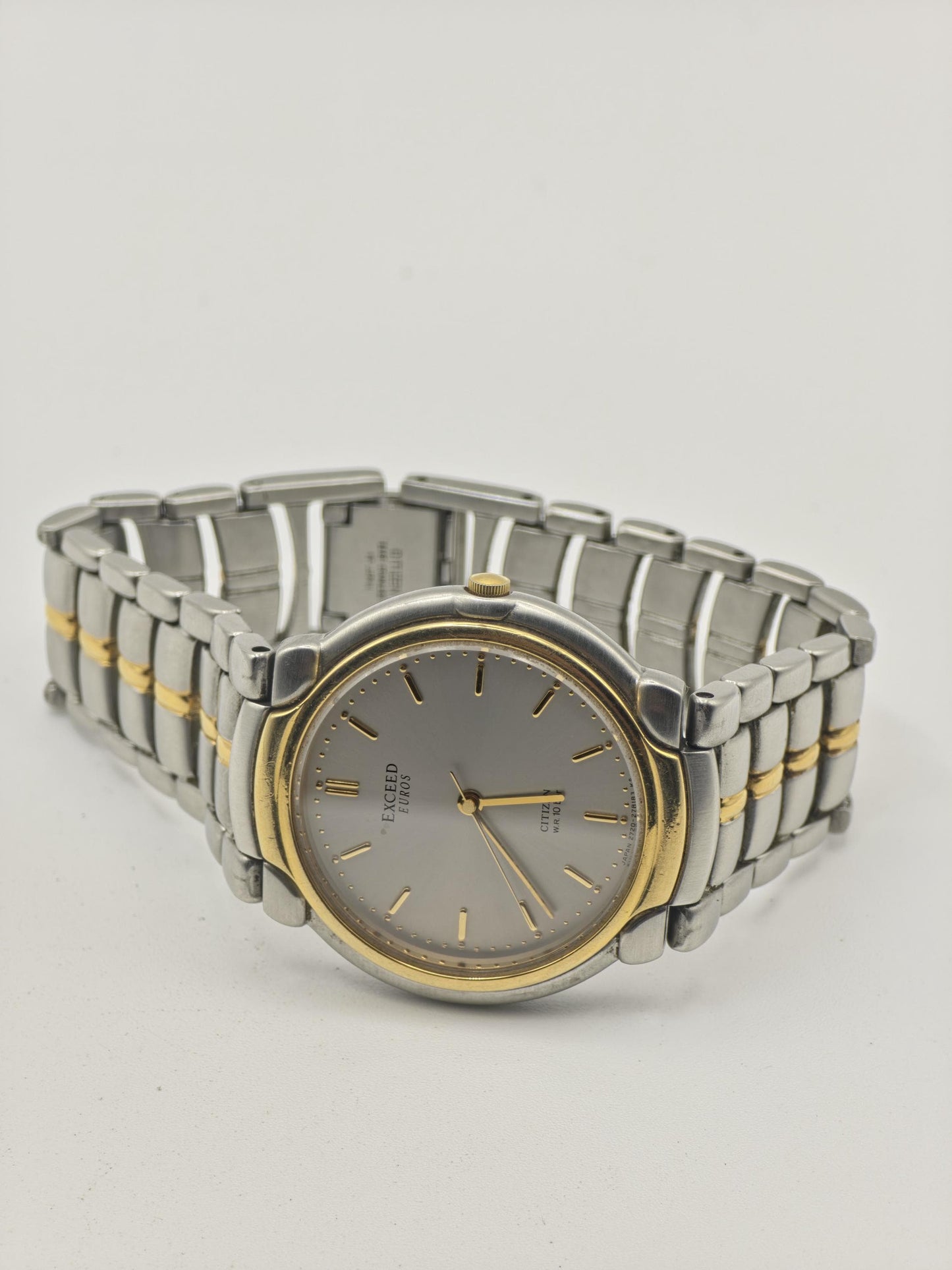 Vintage Citizen Exceed Euros WR 10 Bar Quartz Two-Tone Men's Dress Watch - 409