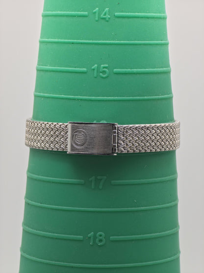 Vintage Cyma Women's Quartz Silver Tone Textured Swiss Dress Watch - 412