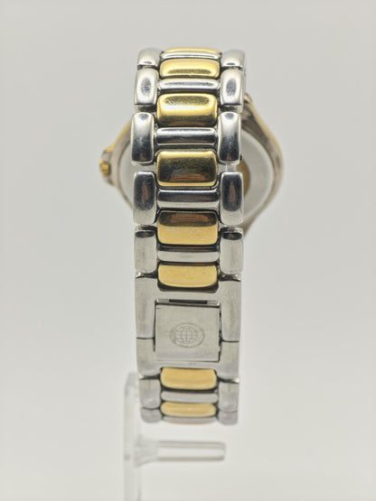 Vintage Cyma Sealord Men's/Unisex Quartz Two-Tone Blue Dial Swiss Watch - 413