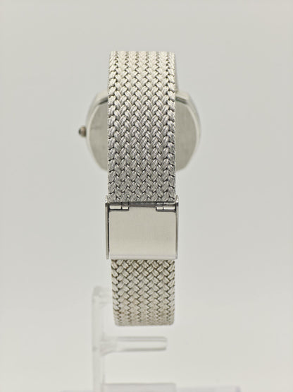 Vintage Nivada Men's/Unisex Quartz Silver Tone Swiss Dress Watch - 415