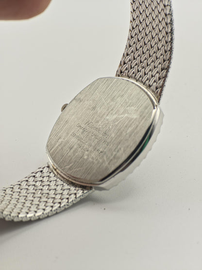 Vintage Nivada Men's/Unisex Quartz Silver Tone Swiss Dress Watch - 415