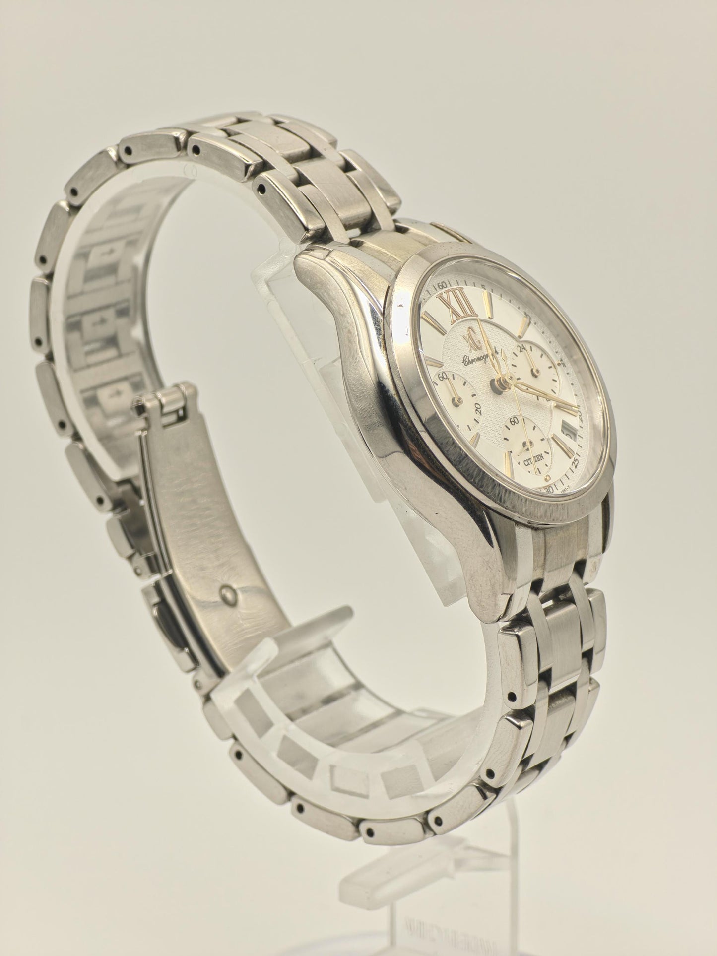 Vintage Citizen xC H. Tamaki Limited Edition Salmon Dial Chronograph Men's Watch - 416