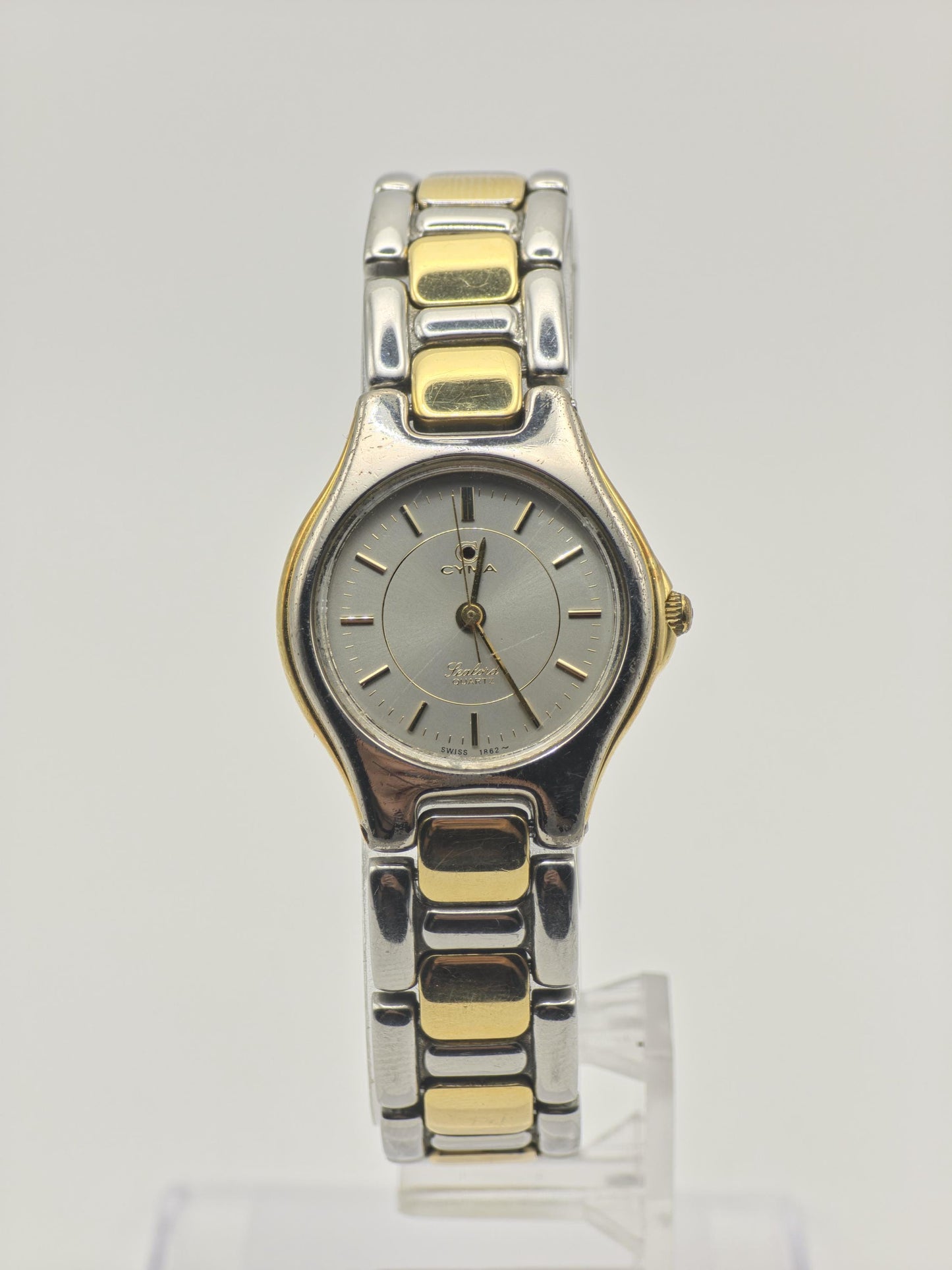 Vintage Cyma Sealord Women's Two-Tone Quartz Dress Watch - 418