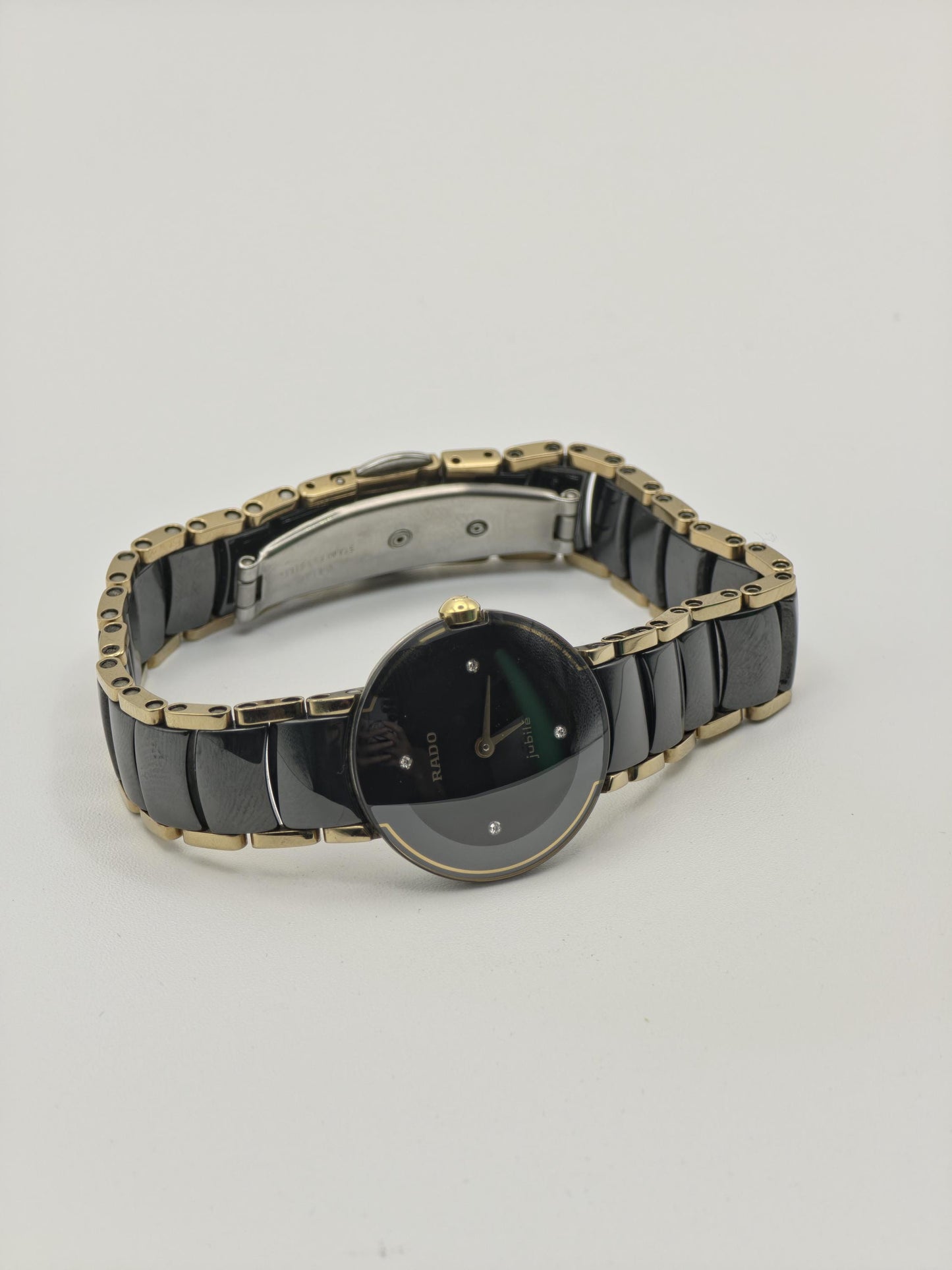 Vintage Rado Jubile Women's Black Dial Ceramic Quartz Dress Watch Swiss Made - 425